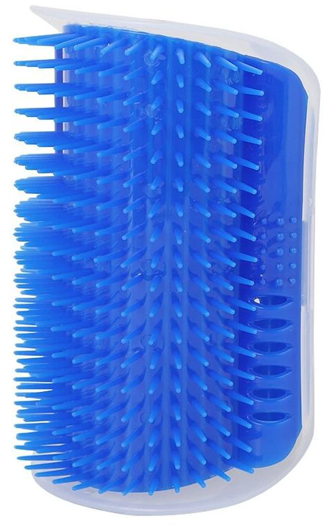 Main image of US Pet Cat Self Groomer Brush Wall Corner Mount Grooming Massage Comb Toy Catnip