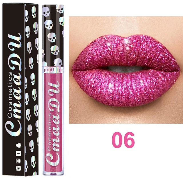 Main image of US 1 Pack Glitter Flip Liquid Lipstick Matte Waterproof Dazzling Long Lasting CS-4-azuanshichuncai1zhizhuang 6