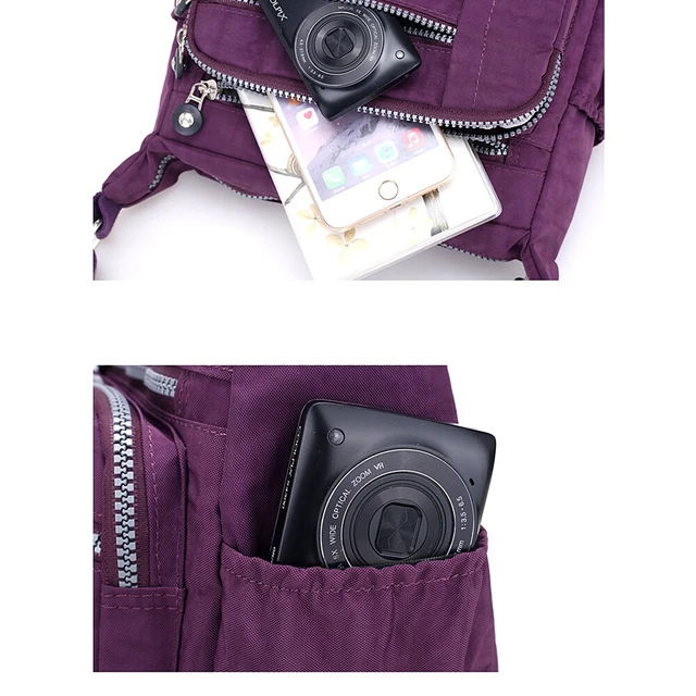Alt view image 3 of 5 - US Women's Multi Pocket Crossbody Shoulder Bag Casual Travel Handbag Waterproof