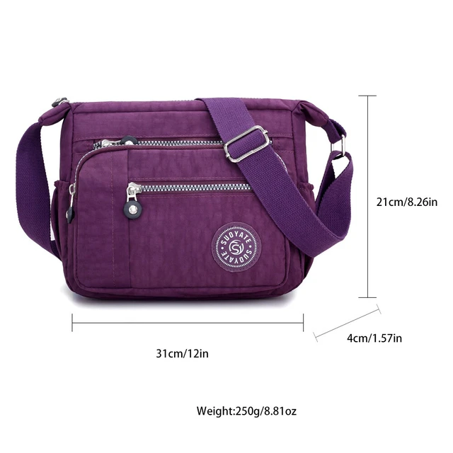 Alt view image 2 of 5 - US Women's Multi Pocket Crossbody Shoulder Bag Casual Travel Handbag Waterproof