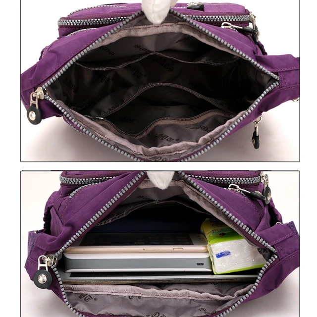 Alt view image 4 of 5 - US Women's Multi Pocket Crossbody Shoulder Bag Casual Travel Handbag Waterproof