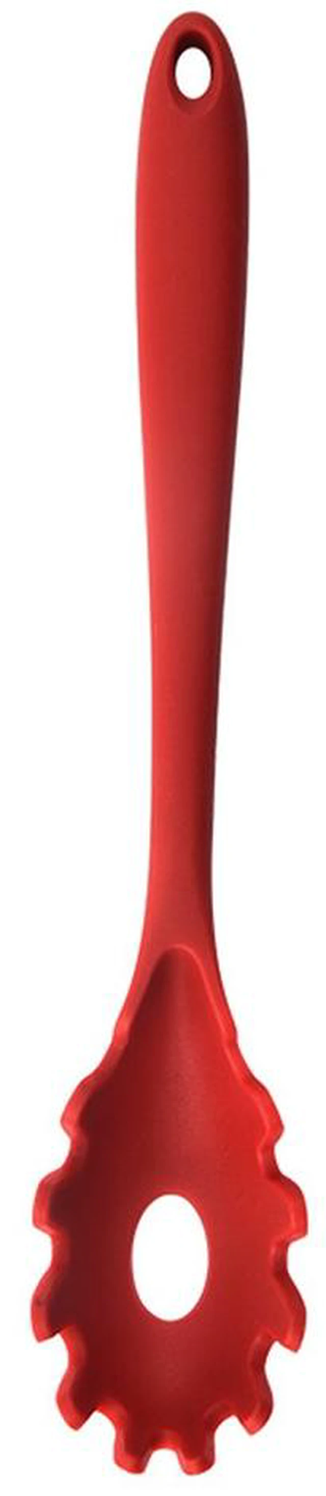 Main image of US 1 Pack Silicone Pasta Fork Heat Resistant Noodle Spaghetti Server Spoon CZ-4-b yifenzhuahongse 1ge