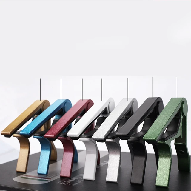 Alt view image 5 of 5 - US 1 Pack Guitar Capo Aluminium Alloy Clamp Ukulele Tuning Accessories Tools CZ-4-d jinshubiandiaojiahongse 1ge