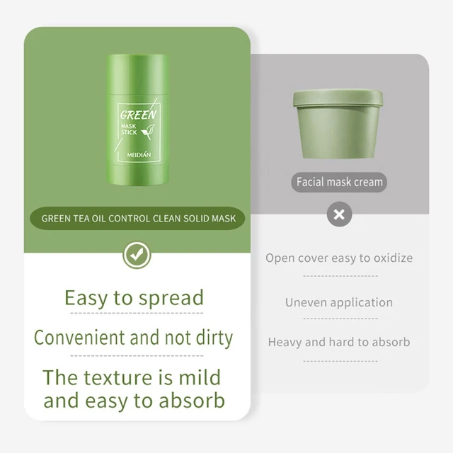 Alt view image 3 of 5 - US 1Pack Green Tea/Eggplant Stick Mask Blackhead Remover Oil Control Cleansing
