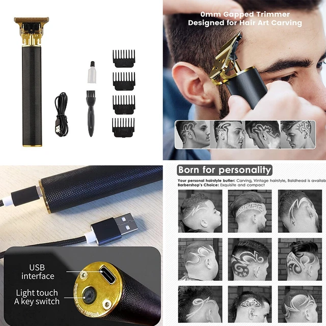 Alt view image 5 of 5 - US Men Pro Cordless Electric Hair Clipper Beard Trimmer Shaver Hair Cutting Kit