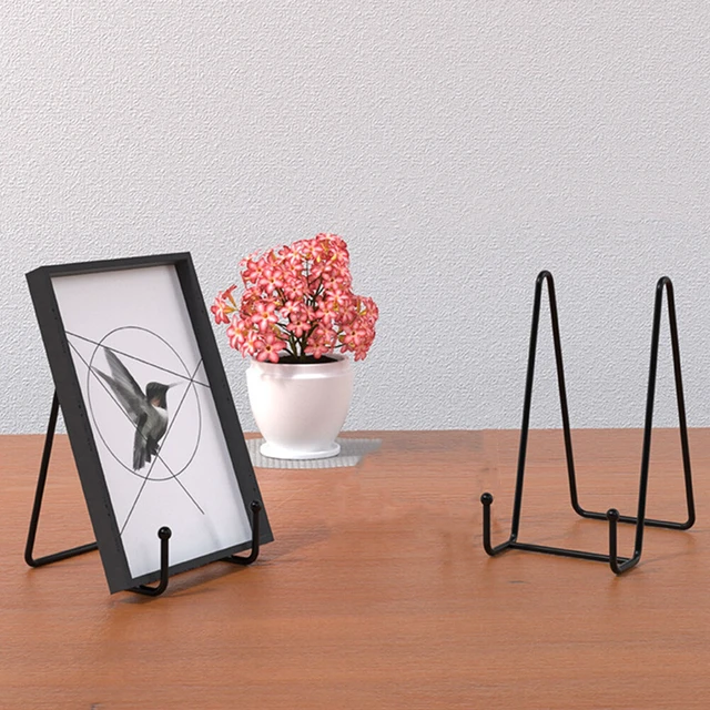 Alt view image 3 of 5 - US 4 Pcs Metal Frame Holder Display Stands for Picture,Plate,Book,Photo Easel