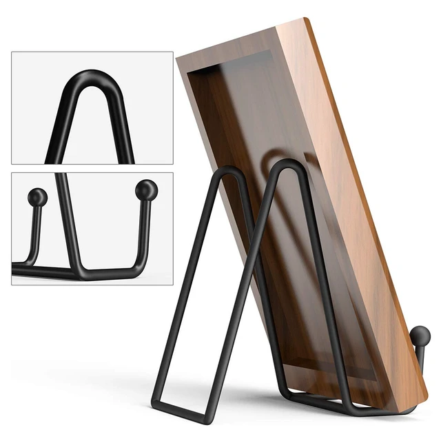 Alt view image 5 of 5 - US 4 Pcs Metal Frame Holder Display Stands for Picture,Plate,Book,Photo Easel