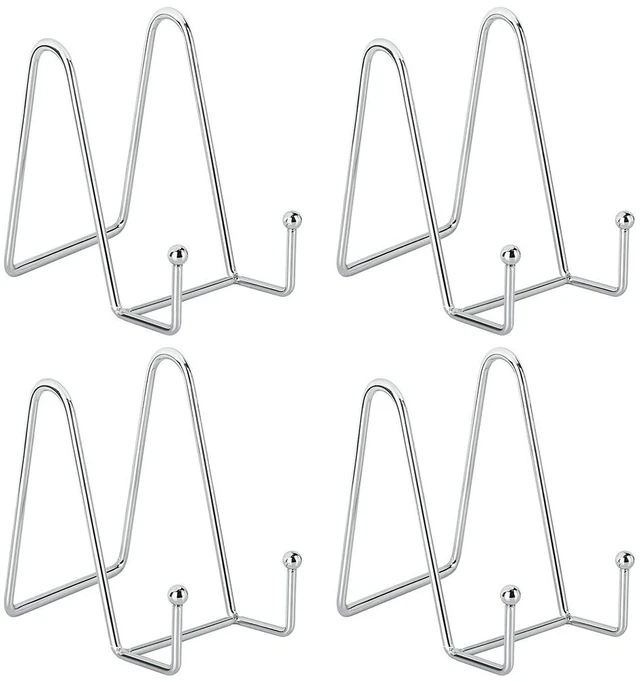 Main image of US 4 Pcs Metal Frame Holder Display Stands for Picture,Plate,Book,Photo Easel DA-3-b Nxingjia4geyinse4.3cun