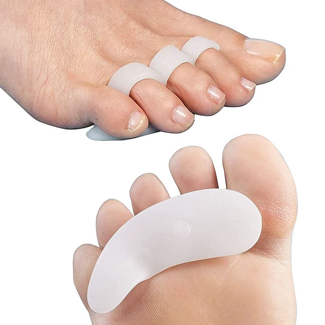 Alt view image 2 of 5 - US 2 Pairs Bunions Hammer Toe Straightener Splint Brace Cushion Pad Corrector