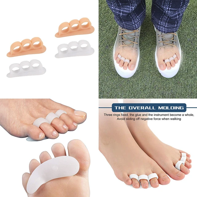 Alt view image 3 of 5 - US 2 Pairs Bunions Hammer Toe Straightener Splint Brace Cushion Pad Corrector