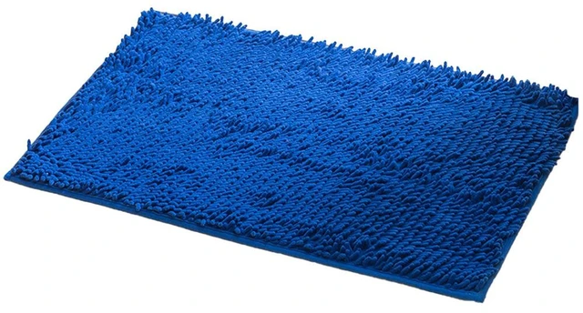 Main image of US Luxury Chenille Bath Rug Absorbent Soft Shaggy Non Slip Bathroom Mat Rugs DB-1-a xuenierdidian shenlan