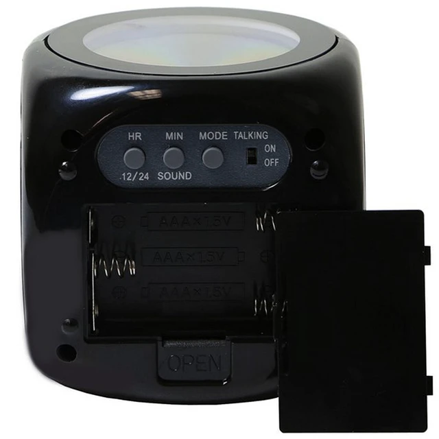 Alt view image 5 of 5 - US 1 Pack Projection Alarm Clock LED Digital Voice Report Digital Alarm Clock