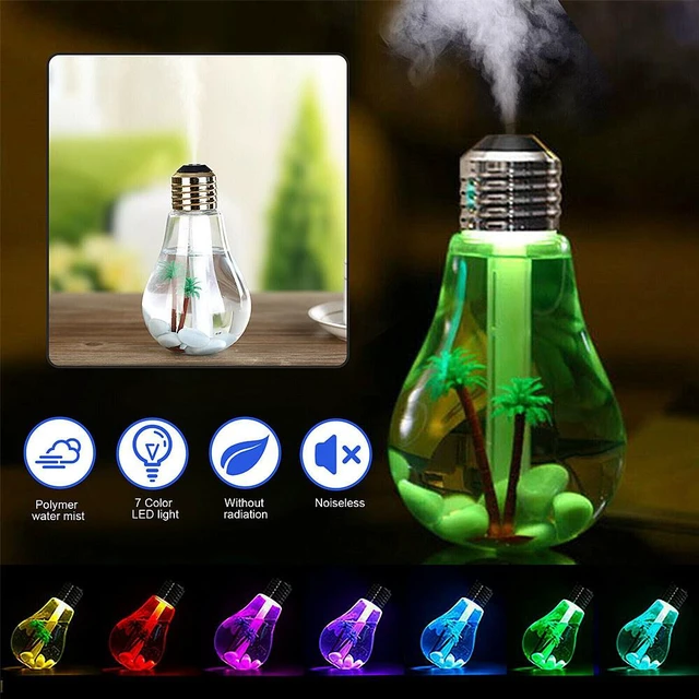 Alt view image 5 of 5 - US 1 Pack USB Desktop Bulb Air Humidifier Essential Oil Diffuser Aromatherapy