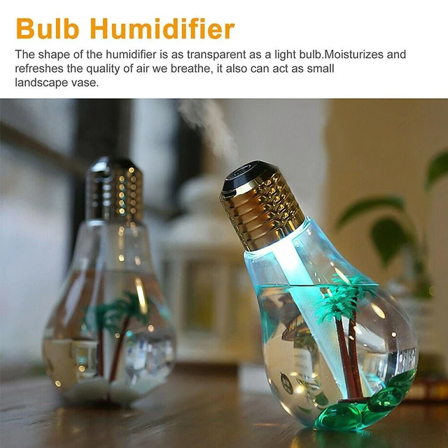 Alt view image 3 of 5 - US 1 Pack USB Desktop Bulb Air Humidifier Essential Oil Diffuser Aromatherapy