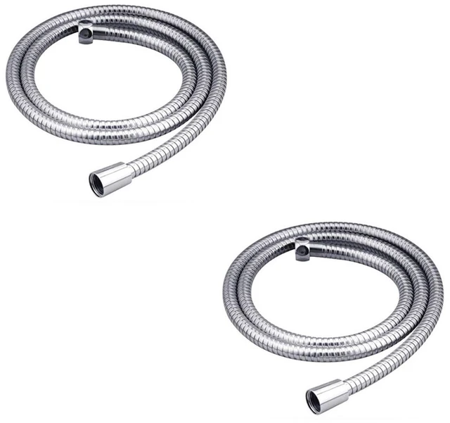 Main image of US 2 Pack 1.5m / 5 Ft Shower Hose Extra Long Bathroom Hand Held Flexible Tube