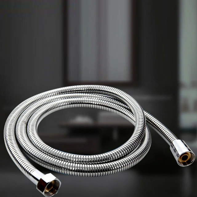 Alt view image 3 of 5 - US 2 Pack 1.5m / 5 Ft Shower Hose Extra Long Bathroom Hand Held Flexible Tube
