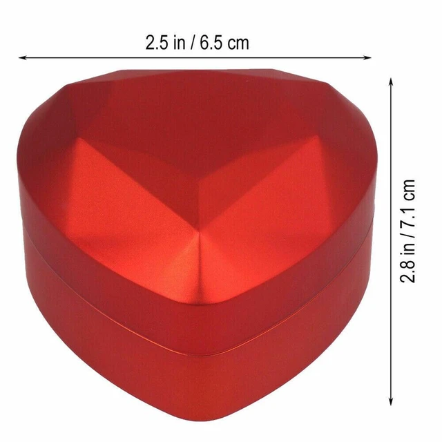 Main image of US 1-2 Diamond Ring Box LED Light Velvet Jewelry Gift Wedding Proposal Organizer