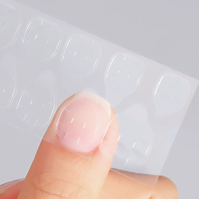 Alt view image 2 of 4 - US 10 Sheets Waterproof Jelly Double-Sided Tabs False Nail Tips Glue Sticker