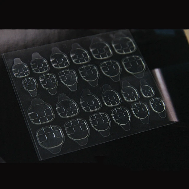 Alt view image 4 of 4 - US 10 Sheets Waterproof Jelly Double-Sided Tabs False Nail Tips Glue Sticker