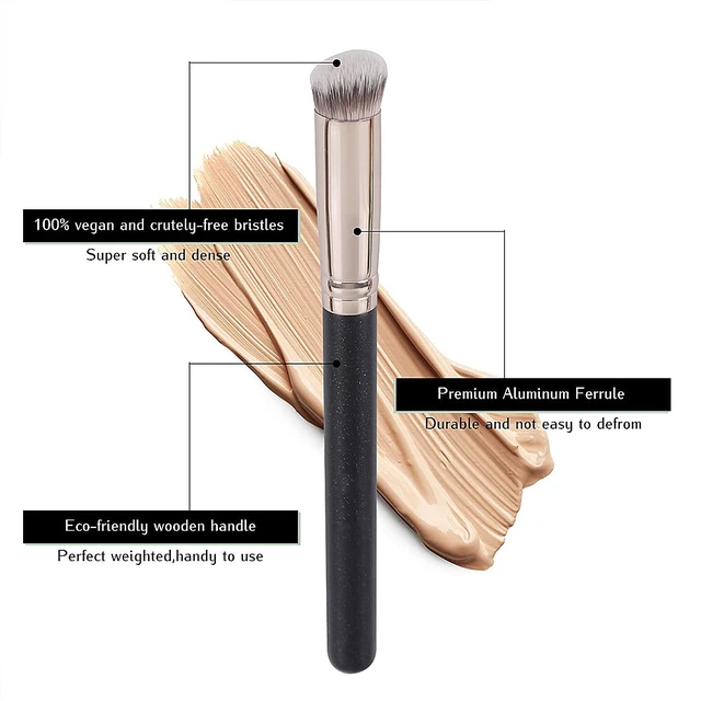 Alt view image 3 of 5 - US 1 Concealer Under Eye Brush Set Foundation Highlight Shadow Cover Stippling