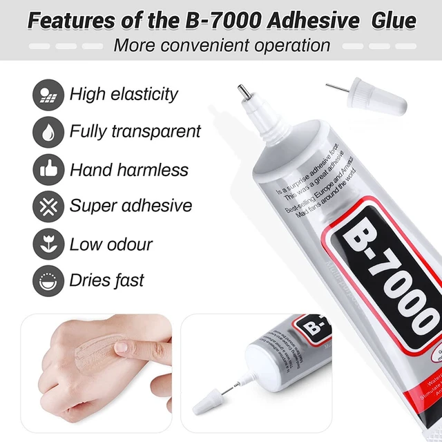Alt view image 3 of 5 - US 1-2 Pack 15~110ML B7000 All Purpose Frame Jewelry Phone Crafts Nail Art Glue DE-4-b B7000jiao50ml 1zhi