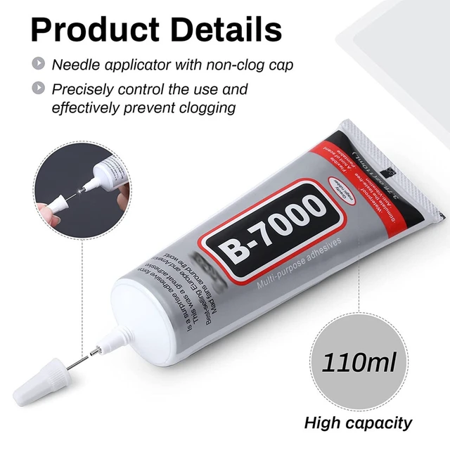 Alt view image 5 of 5 - US 1-2 Pack 15~110ML B7000 All Purpose Frame Jewelry Phone Crafts Nail Art Glue DE-4-b B7000jiao50ml 1zhi