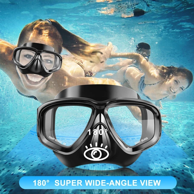 Alt view image 4 of 5 - US 1 Pack Anti-Fog Scuba Diving Goggles Adult Swimming Mask Snorkel Nose Cover