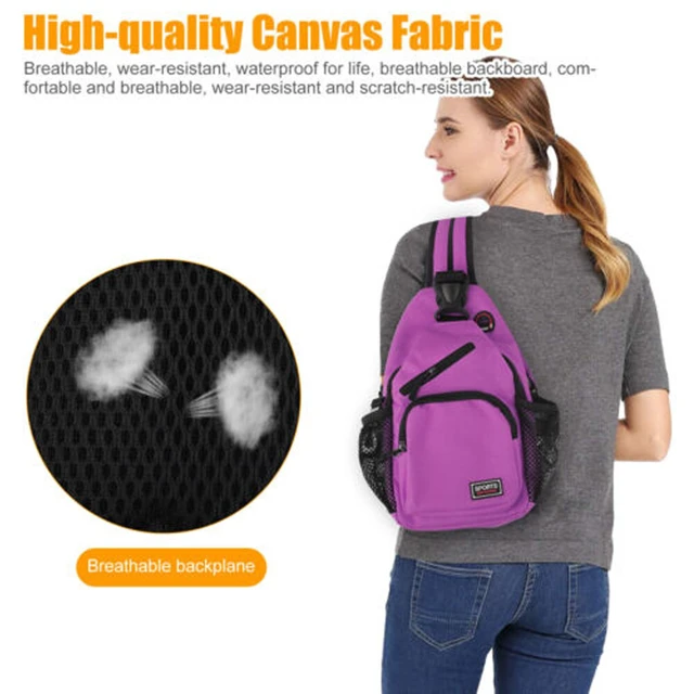 Alt view image 2 of 4 - US 1 Pack Water-Proof Chest Pack Travel Shoulder Sling Backpack Crossbody Bag
