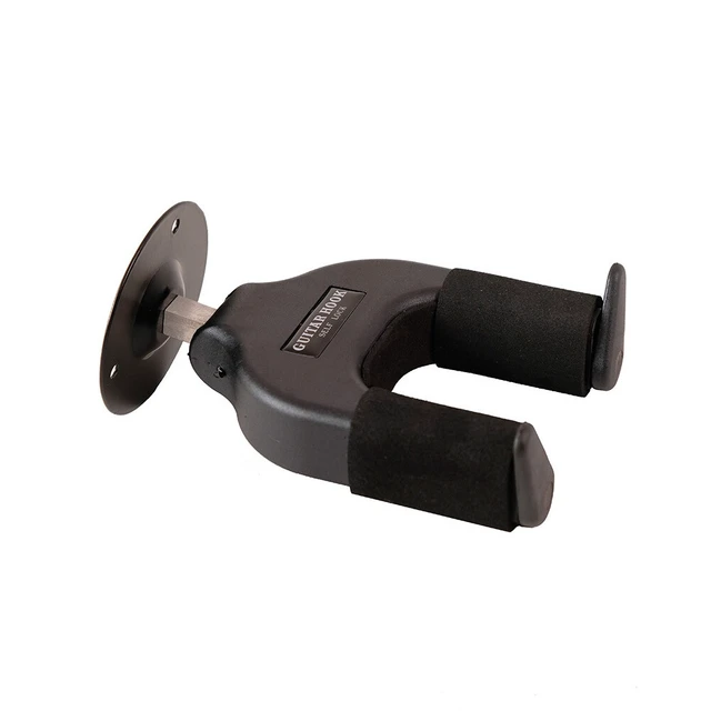 Alt view image 3 of 4 - US 1 Pc Guitar Wall Hanger Mount Stand Guitar Black Stand Wall Mount Auto Lock