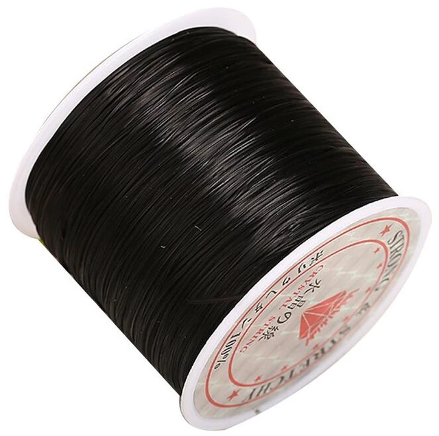 Main image of US 1 0.5mm Flat Elastic Stretch String Jewelry Making DIY Bracelet Cord Thread DG-3-f 50mibiantanlixian0.5mmheise 1ge