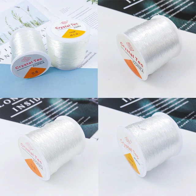 Alt view image 4 of 4 - US 1 Roll 328Ft Clear Stretch Elastic Bead Cord Bracelet String Jewelry Making DG-4-d toumingtanlisheng 100mi 1mm 1ge
