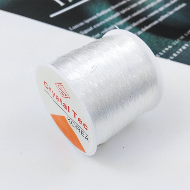 Alt view image 2 of 4 - US 1 Roll 328Ft Clear Stretch Elastic Bead Cord Bracelet String Jewelry Making DG-4-d toumingtanlisheng 100mi 1mm 1ge