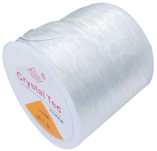 Main image of US 1 Roll 328Ft Clear Stretch Elastic Bead Cord Bracelet String Jewelry Making DG-4-d toumingtanlisheng 100mi 1mm 1ge