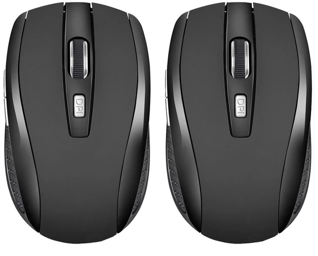 Main image of US 2 Pack 2.4GHz Wireless Optical Mouse with USB Nano Receiver for Laptop PC