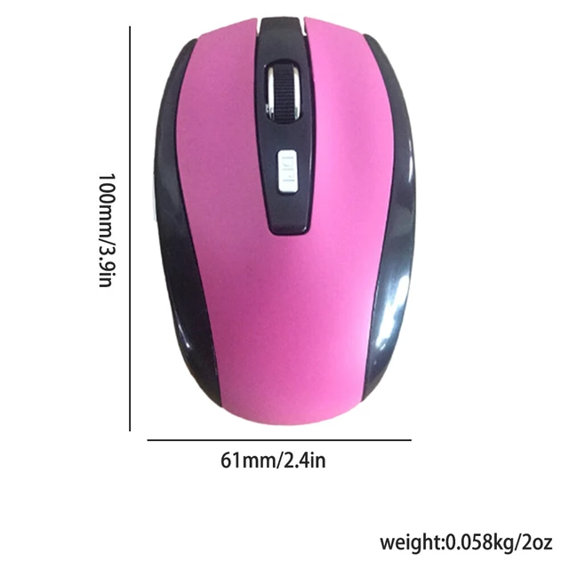 Alt view image 5 of 5 - US 2 Pack 2.4GHz Wireless Optical Mouse with USB Nano Receiver for Laptop PC