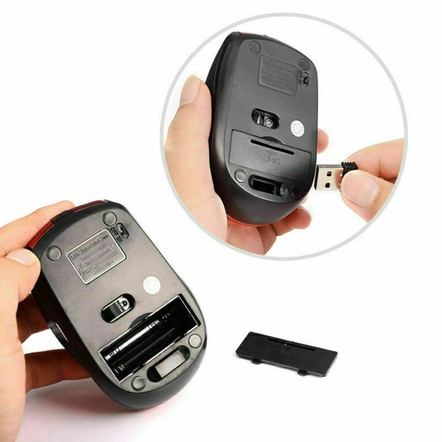 Alt view image 2 of 5 - US 2 Pack 2.4GHz Wireless Optical Mouse with USB Nano Receiver for Laptop PC