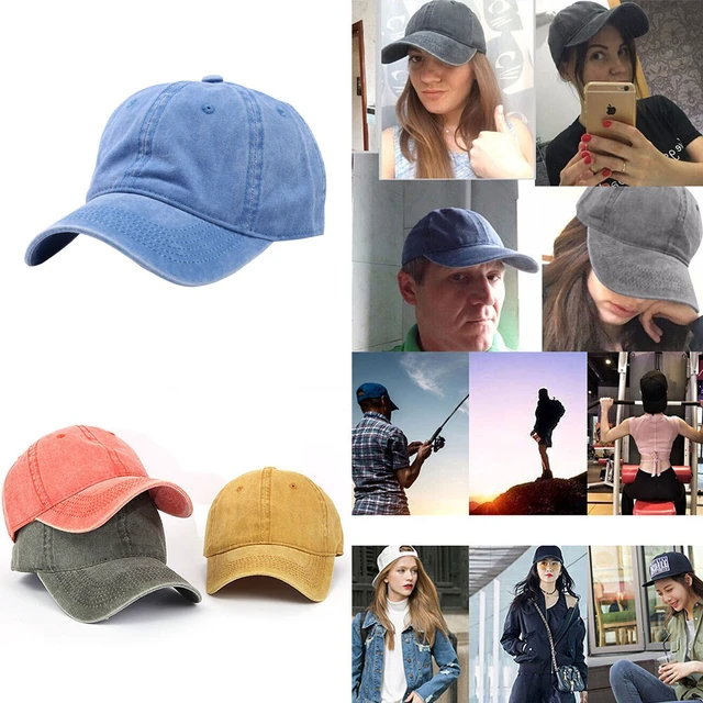 Alt view image 3 of 4 - US 1 Pcs Classic Baseball Cap Low Profile Hats Adjustable Washed Effect Unisex DH-1-r fuguyashemaojunlvse 1ge