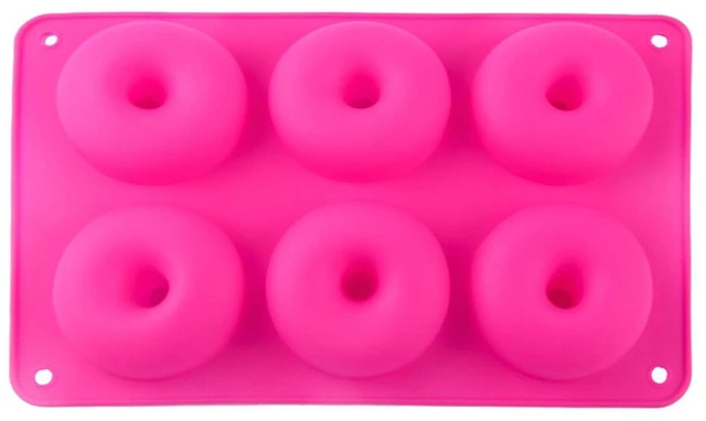 Main image of US Silicone Donut Mold Donut Mould Pan Baking Tray Bagels Cake Biscuit Muffins
