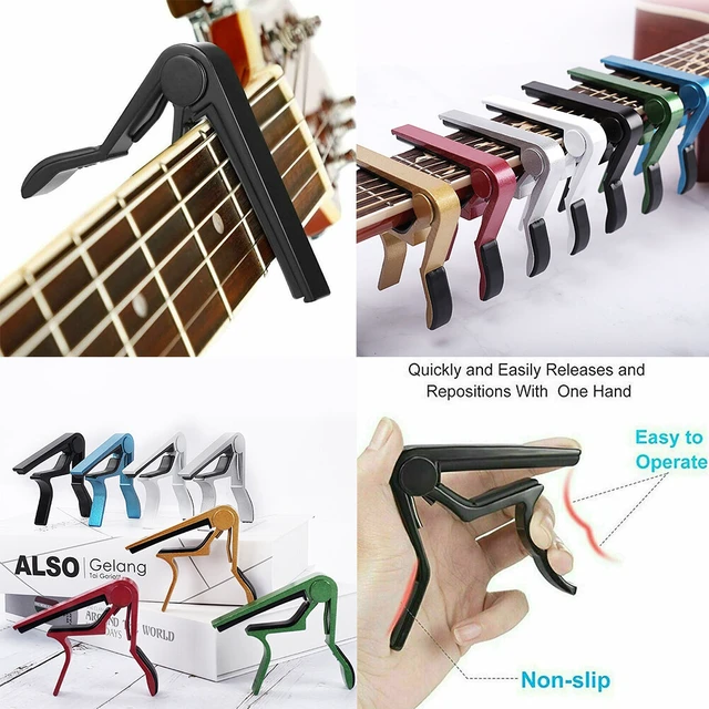 Alt view image 3 of 3 - US 1 Pack Guitar Capo Aluminium Alloy Clamp Ukulele Tuning Accessories Tools