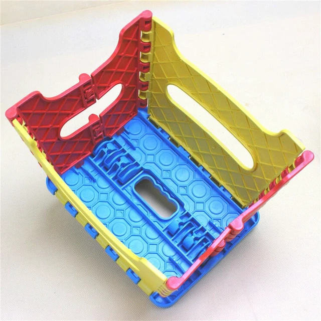 Alt view image 3 of 3 - US 2Pack Collapsible Folding Stool Anti-Slip Lightweight Kitchen Foot Step 7"