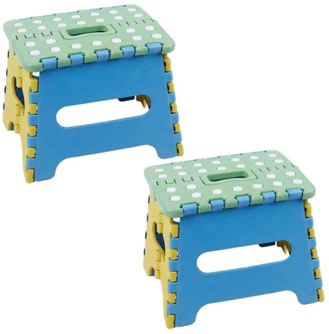 Main image of US 2Pack Collapsible Folding Stool Anti-Slip Lightweight Kitchen Foot Step 7"