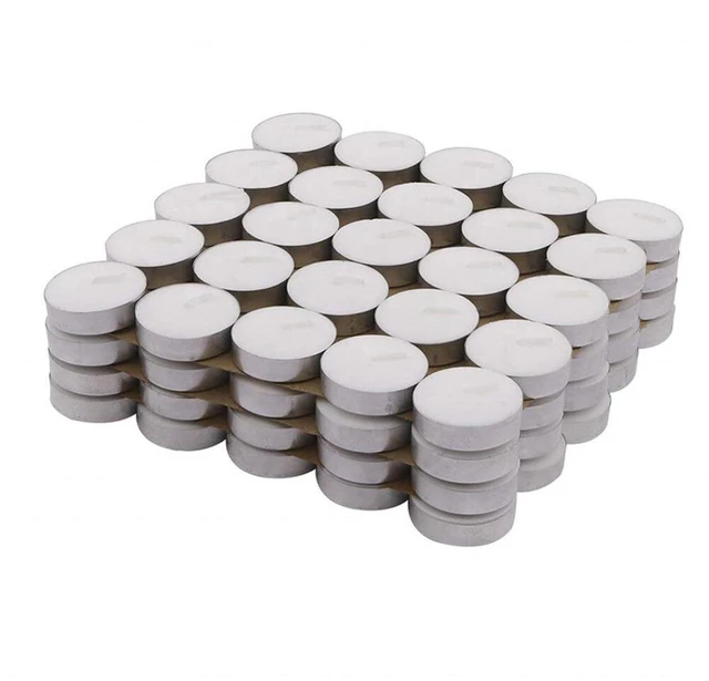 Main image of US 100 Pc Tea Light Candle 4h Long Lasting Natural Palm Oil White Unscented