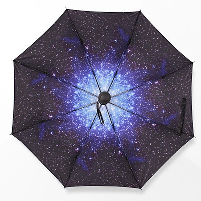 Main image of 50+ Anti-UV Sun Rain Protection Windproof Flower Parasols 3 Folding Umbrella xingkonglan