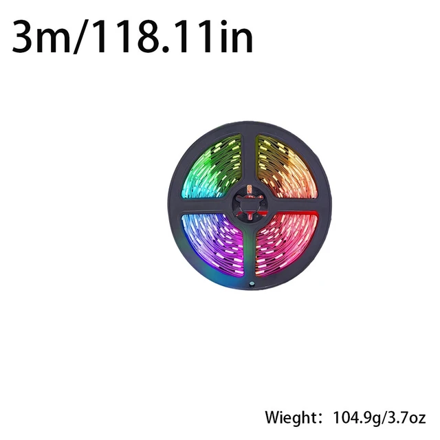 Alt view image 3 of 4 - US 10-36 ft LED Strip Lights 5050 RGB Music Sync Bluetooth Room Light