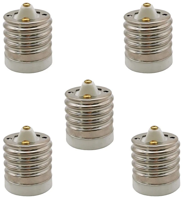 Main image of US 5 Pack Light Bulb Socket Adapter Mogul Base E39 to Medium E26 Screw Reduce