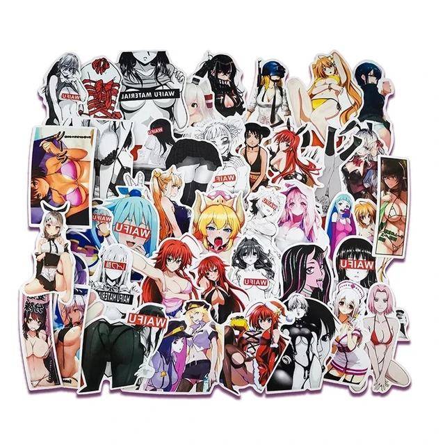Alt view image 2 of 4 - US 100 Pcs Sexy Anime Stickers Waifu Girl Explicit Beautiful Gorgeous Vinyl