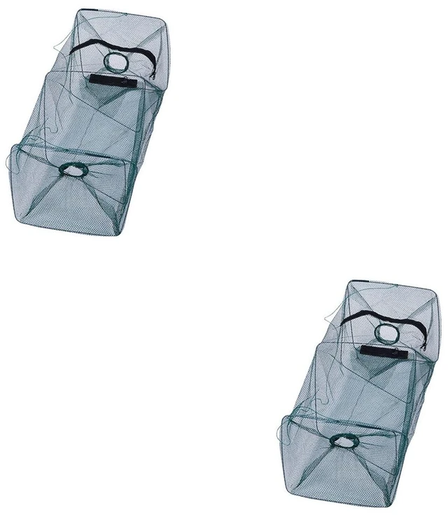 Main image of US Fishing Bait Trap Net Fish Cast Cage Crab Minnow Crawdad Shrimp Foldable