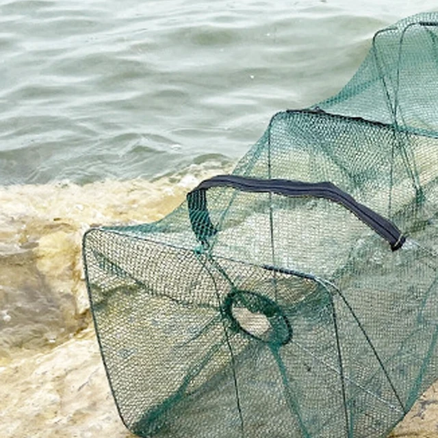 Alt view image 3 of 3 - US Fishing Bait Trap Net Fish Cast Cage Crab Minnow Crawdad Shrimp Foldable
