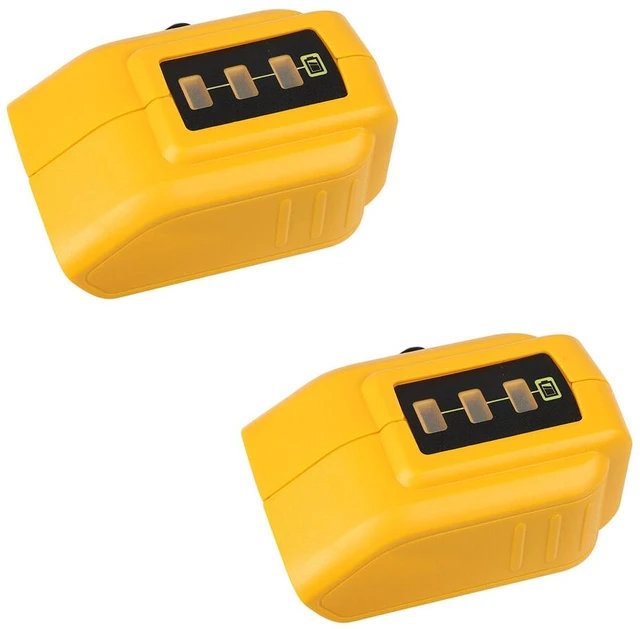 Main image of US 2-4 Pack Dual USB Li-ion Battery Charger Adapter for Dewalt 18V 20V MAX XR