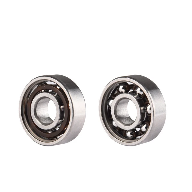 Alt view image 2 of 3 - US 8 Pcs Skateboard Longboard Bearings PRECISION ABEC 9 BLACK SHIELD Size 608